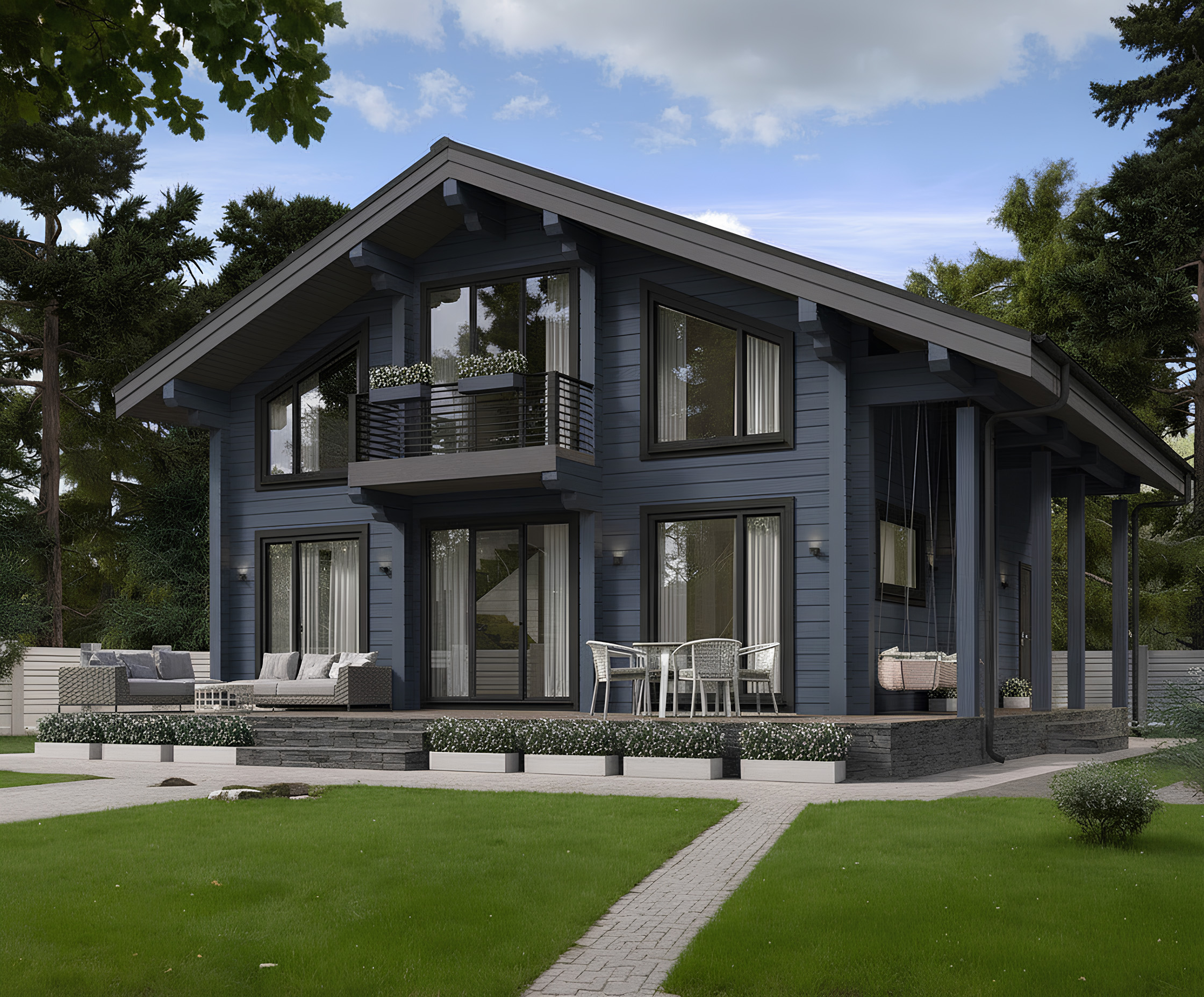 Дом из клееного бруса VZ-409